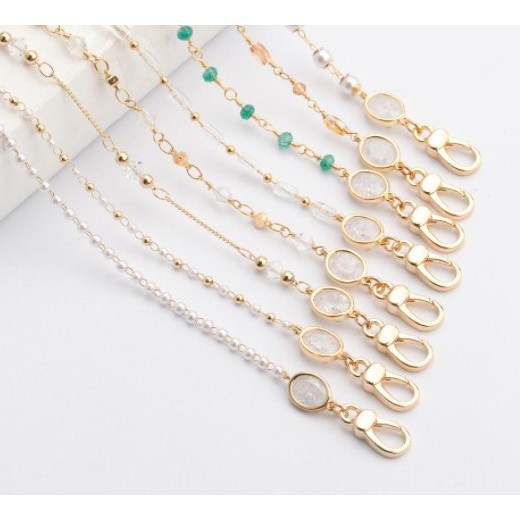 [DIY Aksesoris] Eyeglass / Mask Strap Chain Exclusive 18K Gold Plated Rantai Masker / Kacamata M825