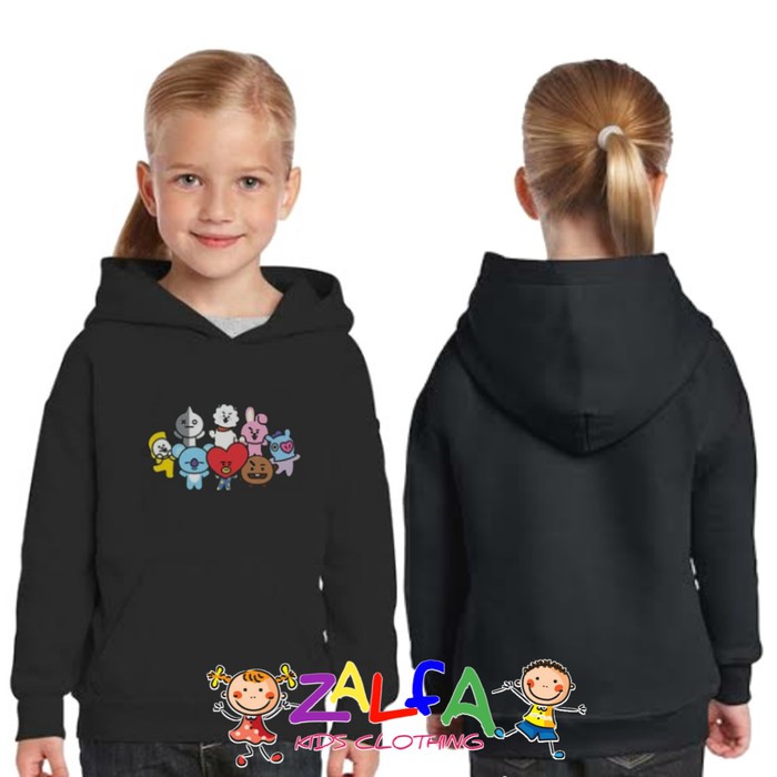 JAKET HOODIE SWEATER ANAK BTS BT21 KARATER 05 BY ZALFA KIDS