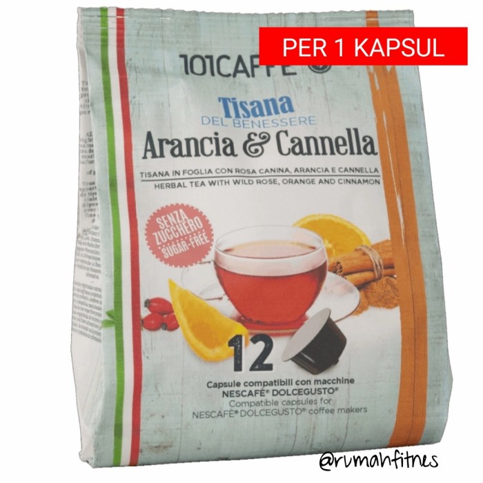 

ORIGINAL NESCAFE DOLCE GUSTO TEH HERBAL ORANGE CINNAMON PER KAPSUL