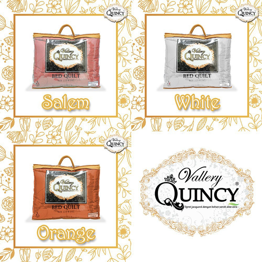 WW PART 1 Selimut Bed Cover SAJA Bedcover Quilt Vallery Quincy Comforter 225x245 cm