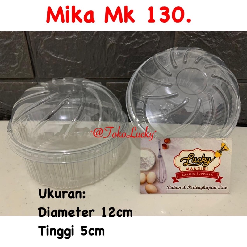 Mika MK 130 (10pc) / Wadah Cup Salad / Mangkok Plastik / Mika Salad / Mika