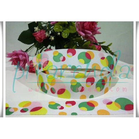 

Promo PGMP-801 : Pita Grosgrain Polkadot Pelangi 1 inch (per meter)