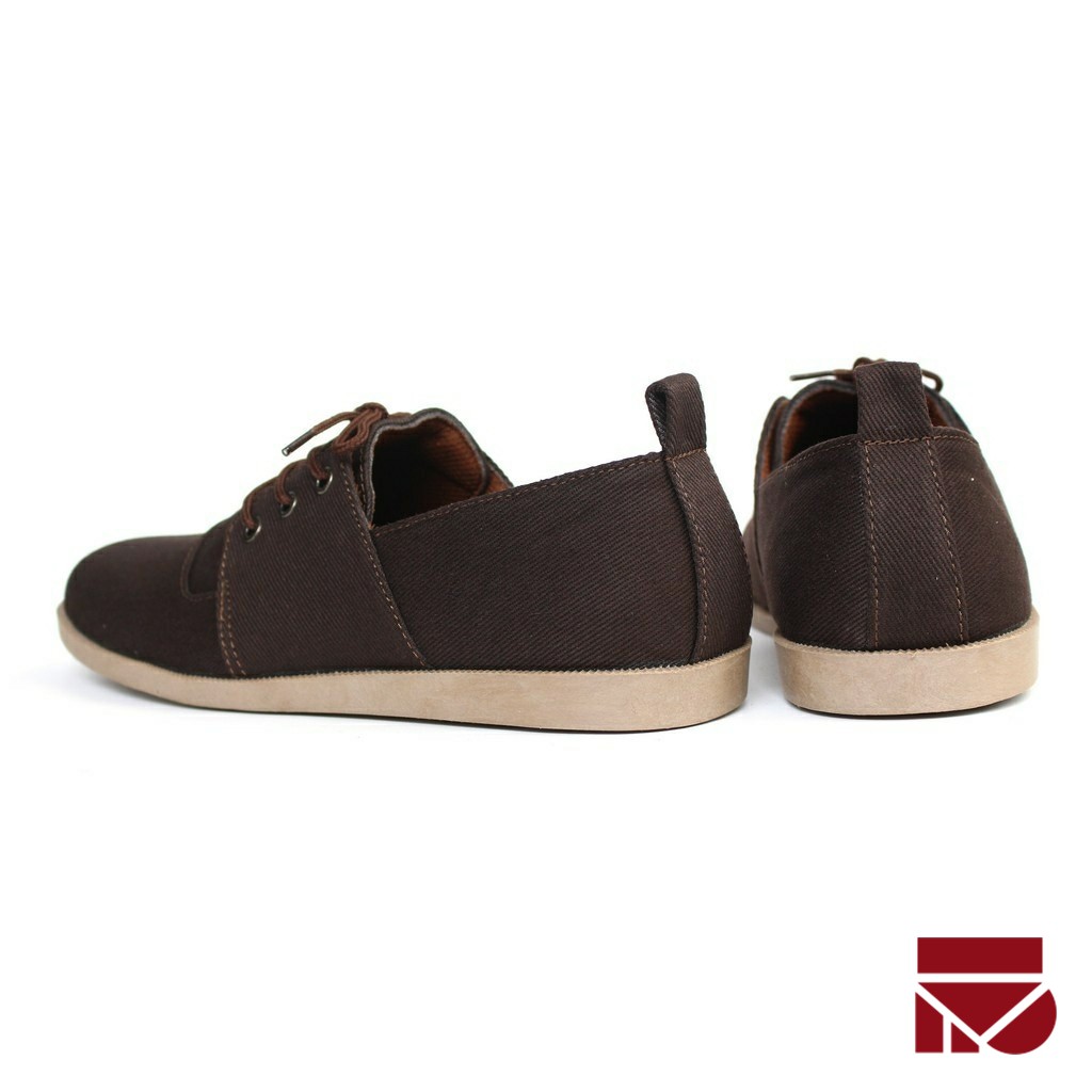 Snap Brown | Sepatu Kets Santai Kasual Laki Pria Cowok Sneakers Footwear | FORIND x GDNS