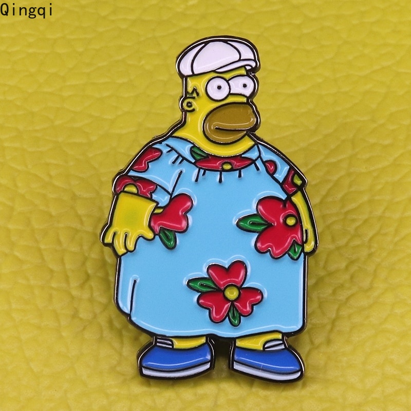 Bros Pin Enamel Desain Kartun Simpsons Untuk Anak