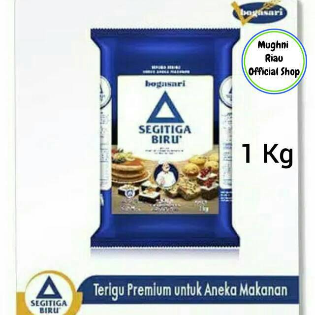 

Bogasari Premium Segitiga Biru Tepung Terigu 1Kg