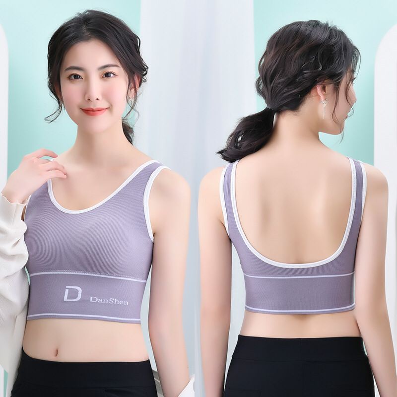 Blackpink Sport Bra GYM Bra Olahraga Push Up Wanita Tanktop Tangtop Senam Yoga Tengtop Atasan Tanpa Kawat Import 1199