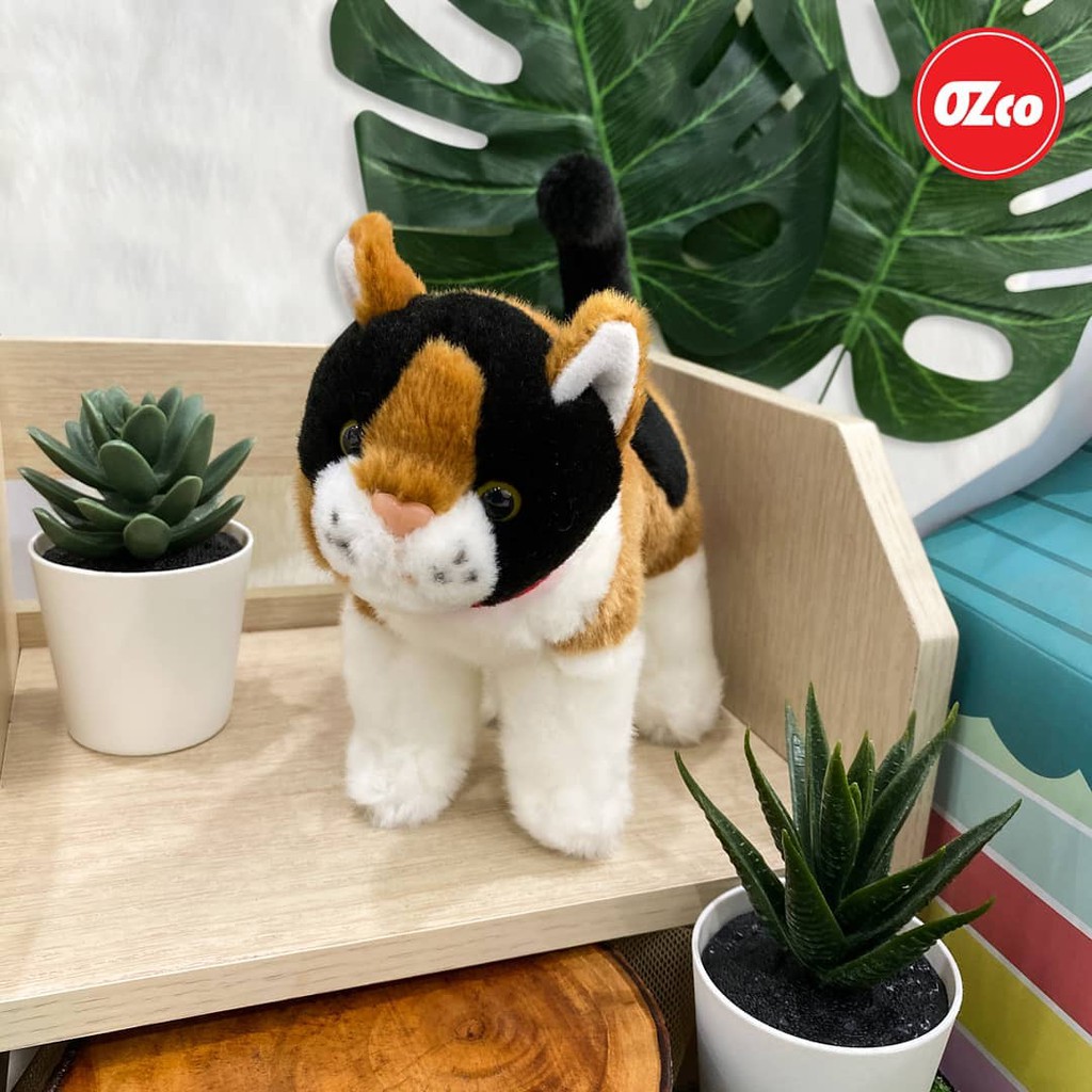 Boneka Hewan Anak Kucing Calico Kitten Original OZco SOZ096