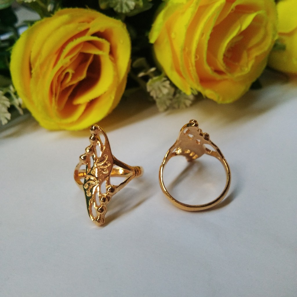 Cincin Palembang lapis emas 24k model 08