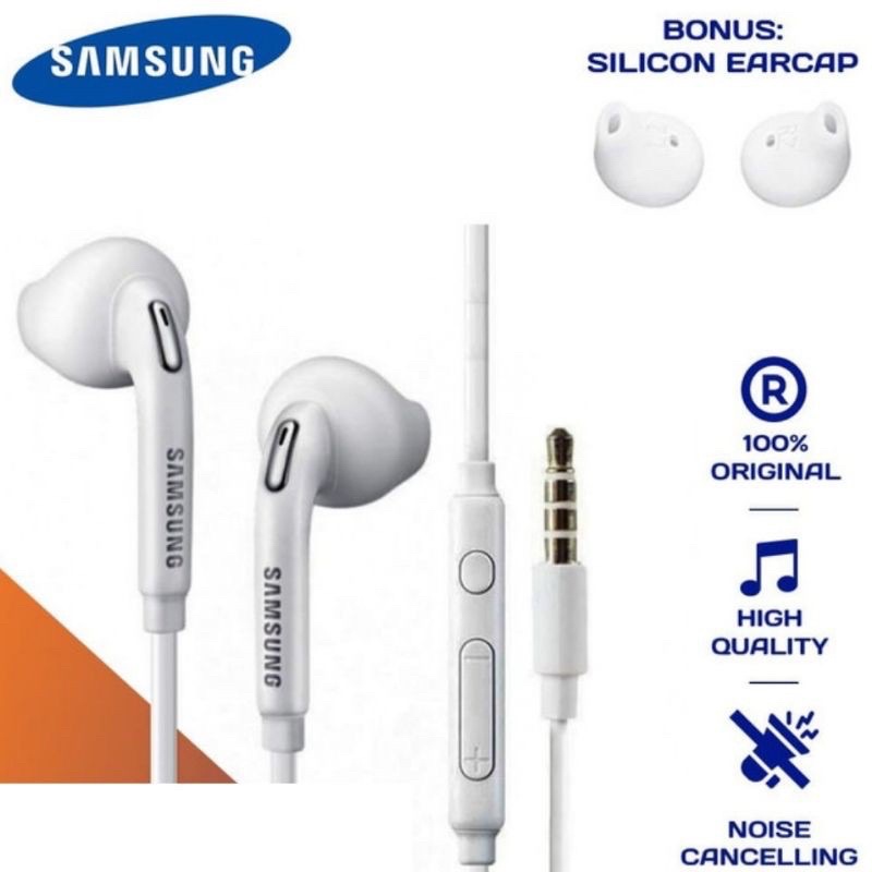 Headset Earphone Samsung Galaxy A71 A21s M31 ORIGINAL 100% With Mic and Earbud