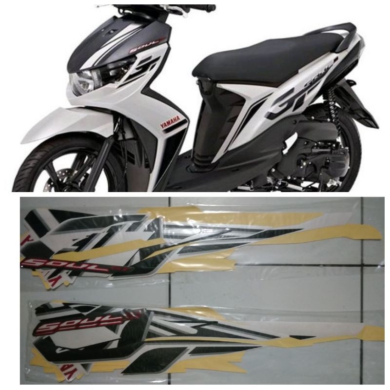 striping sticker lis mio soul gt 2013 putih