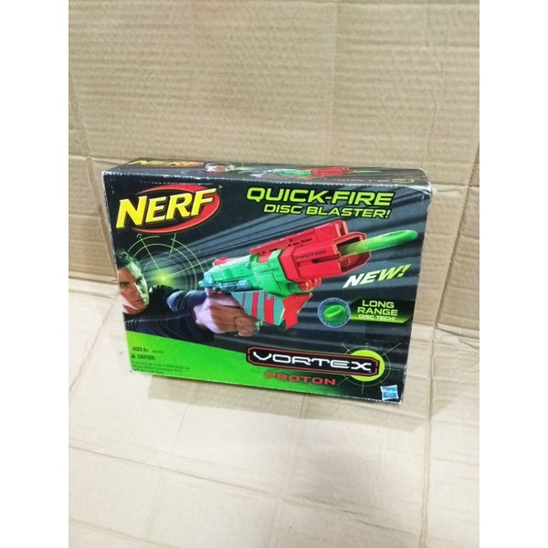mainan anak gun pestol pestolan nerf proton bulat soft