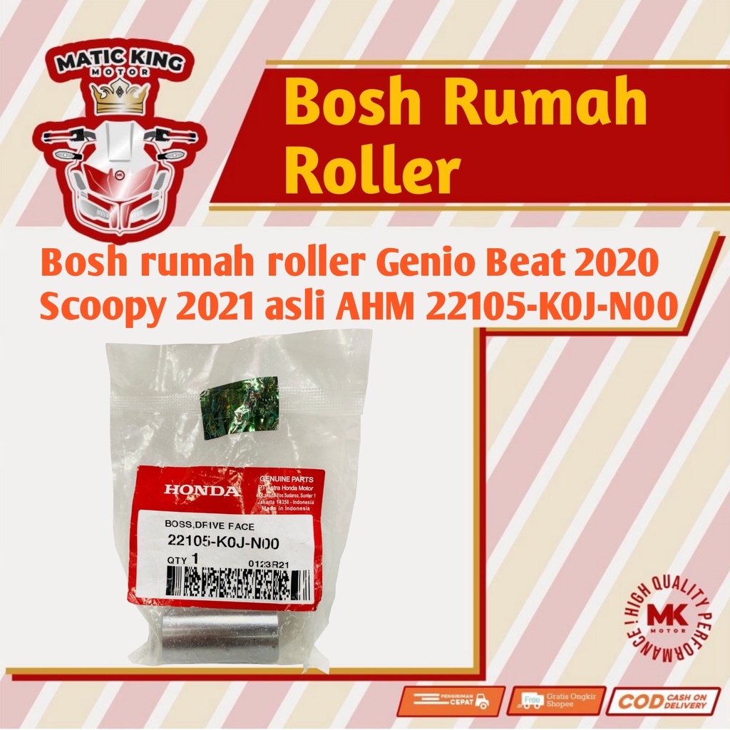 Boss Bosh  rumah roller Honda Genio Beat New 2020 Scoopy 2021 asli AHM 22105-K0J-N00