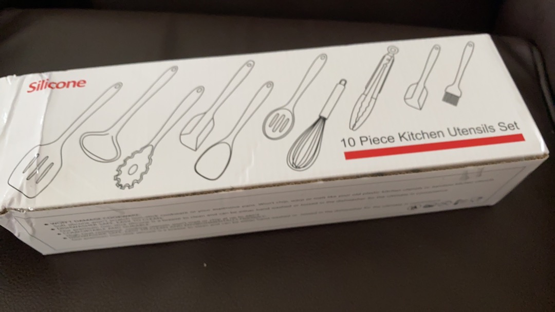 Sutil Silikon Utensil Set 10 Pcs Spatula Tahan Panas Peralatan Masak