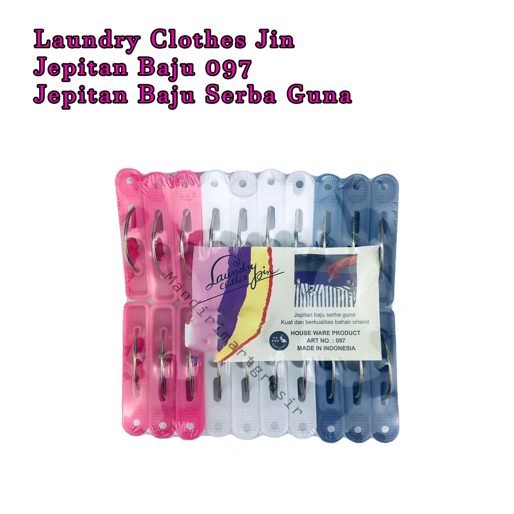 Jepitan Baju Serbaguna *Penjepit Pakaian * Jepitan 097 * Isi 20pcs