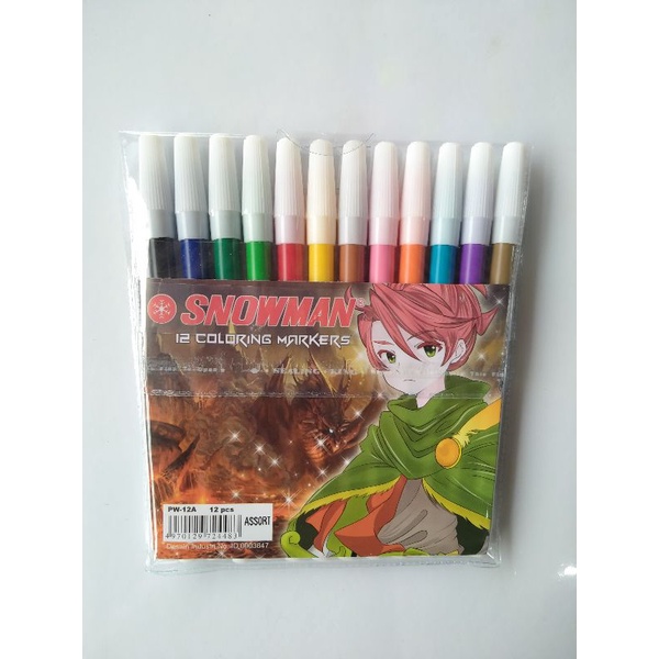 

Spidol Snowman 12 warna