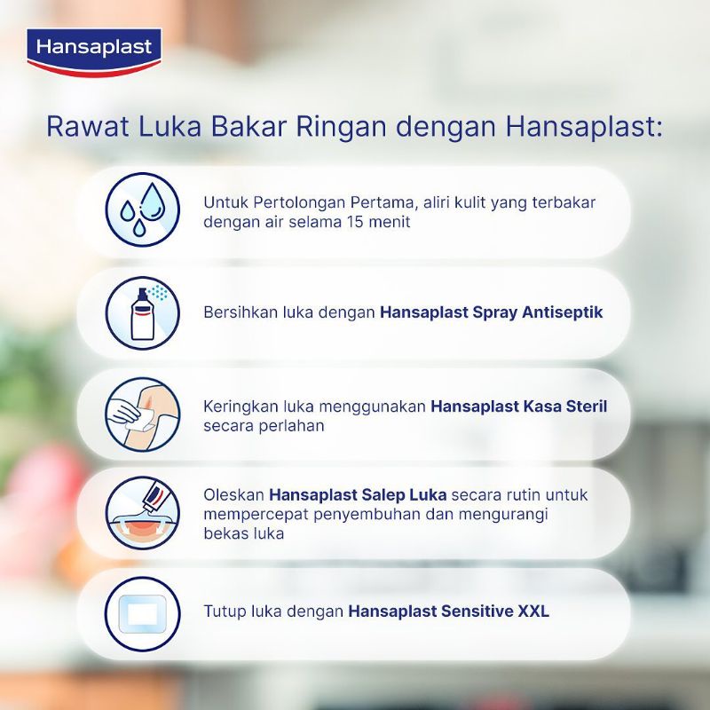 HANSAPLAST SPRAY ANTISEPTIK LUKA - PEMBERSIH LUKA TANPA PEDIH