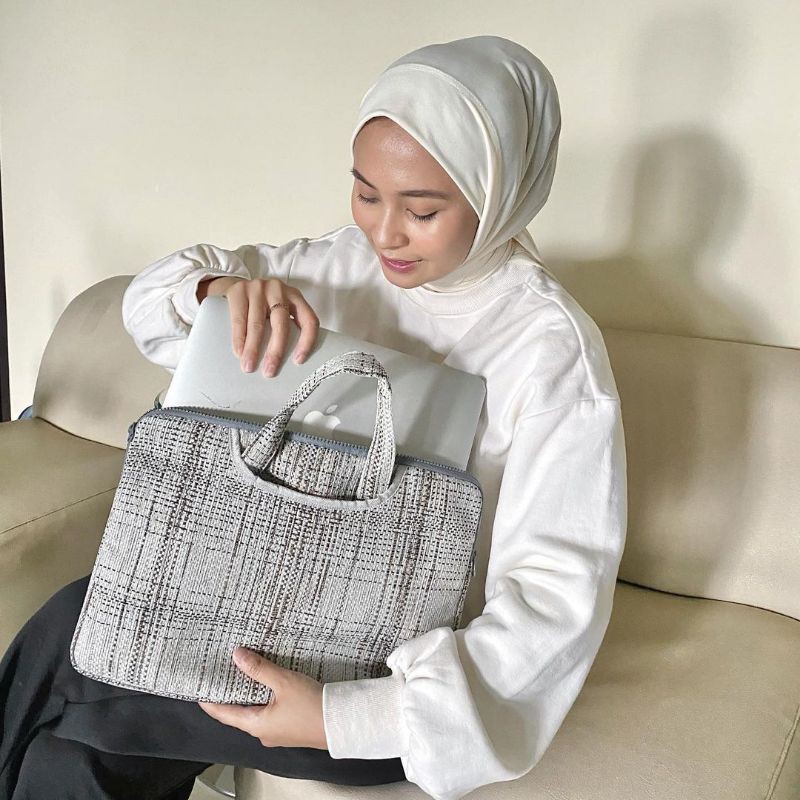 SELUSA Nera Laptop Bag Kanvas Interior | Sarung Laptop Tas Laptop Jinjing