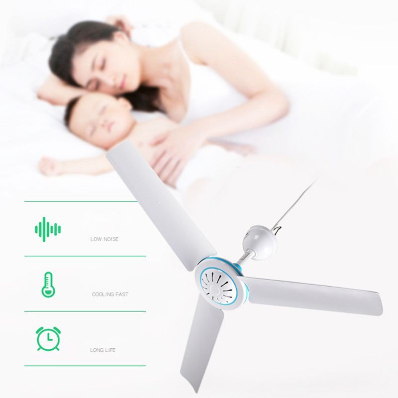 Cre Kipas Angin Plafon Gantung 50cm 12v Untuk Camping / Outdoor