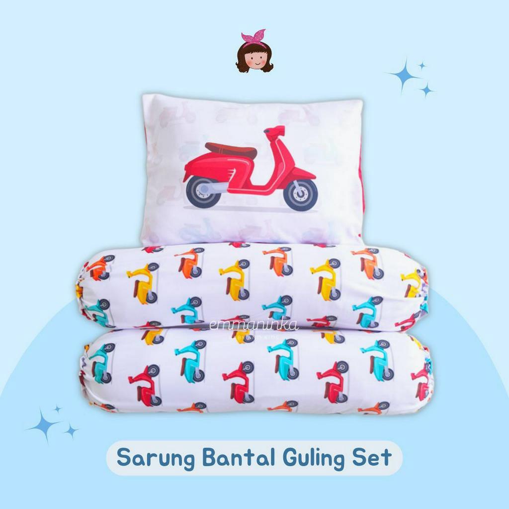 SARUNG BANTAL GULING BAYI SET - COVER PILLOW SET