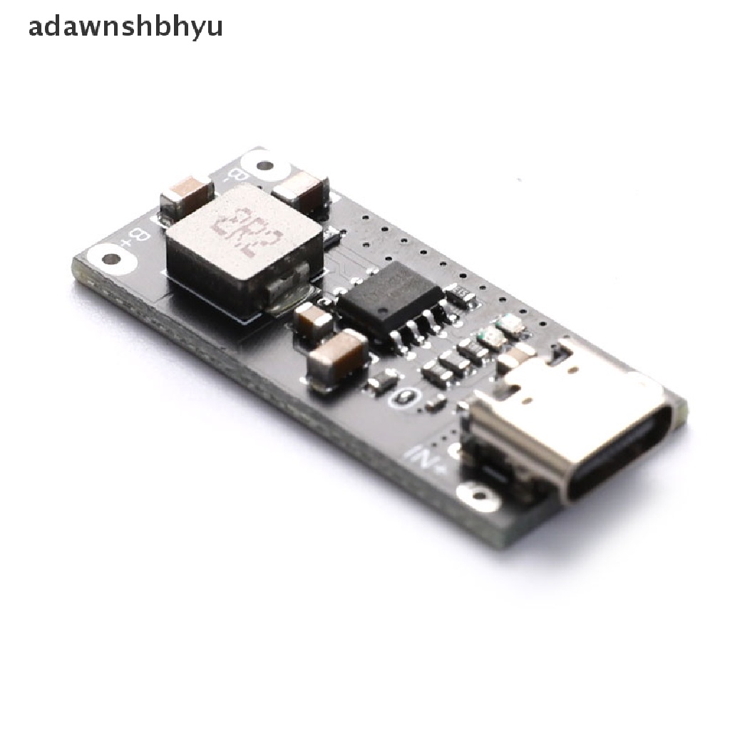 Adawnshbhyu Type-C USB 5V 3A 3.7V 18650papan Pengisian Baterai Lithium Li-ion Charger Modul