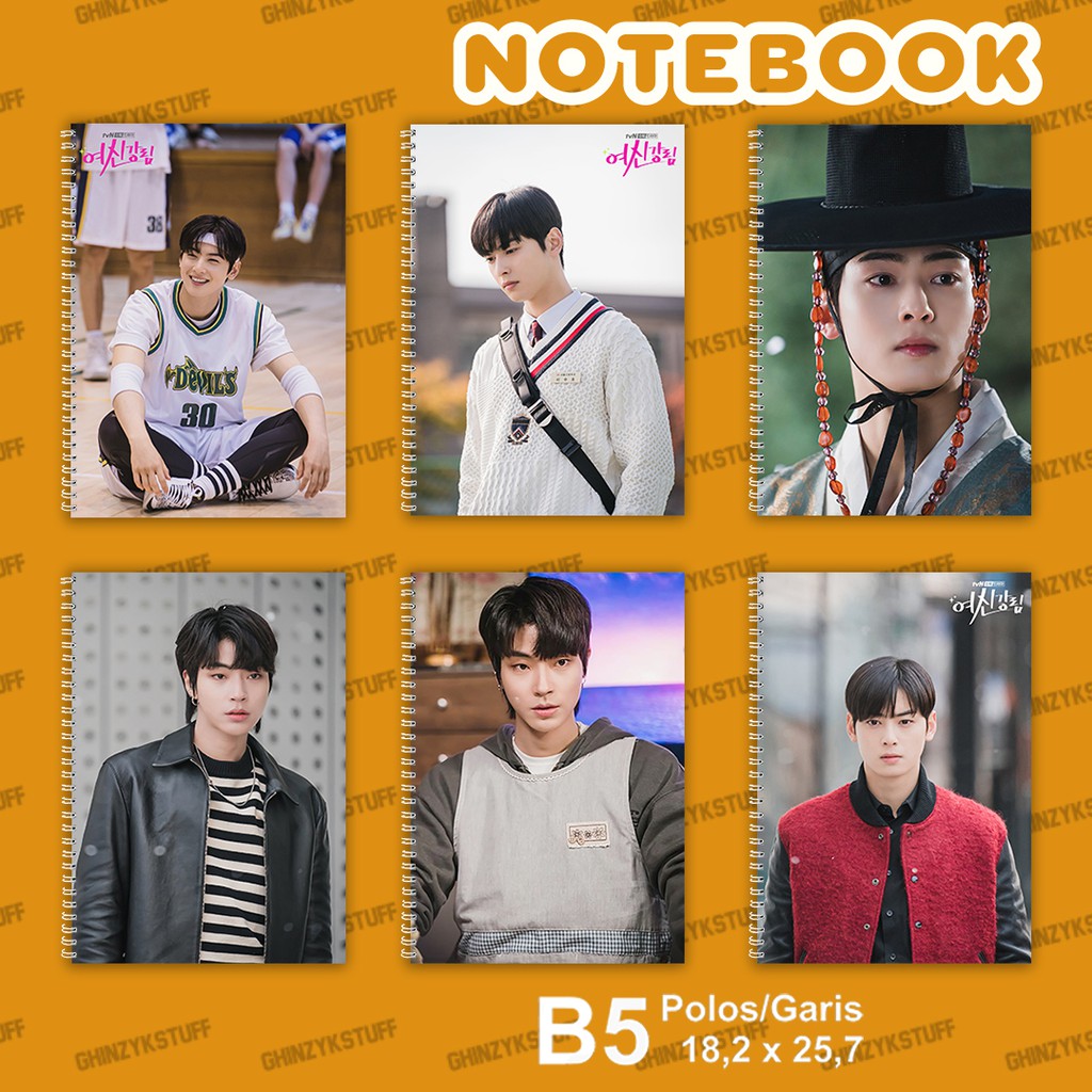 

Notebook KPOP B5 18,2 x 25,7 cm True Beauty Suho Seo Joon Eun woo Hwang In Yeob Seri 2