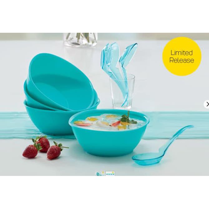 Personal Bowl Set Mangkok Centong Tupperware Alat Makan Minum Original