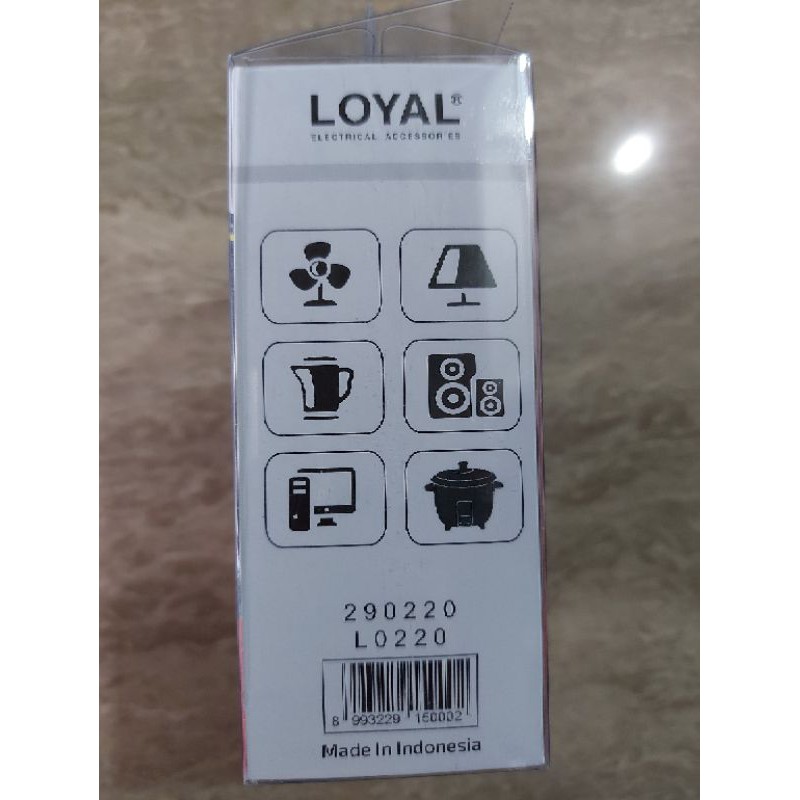 Kabel Rol Travel LOYAL, Stopkontak/ Colokan Kabel Travel Mini LOYAL Kabel 3 Meter Cocok untuk Cas HP