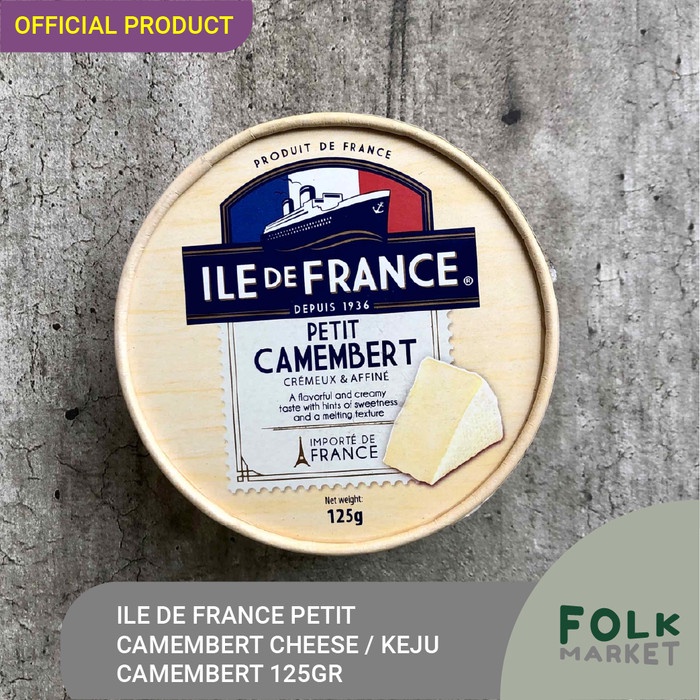 ILE DE FRANCE Petit Camembert Cheese / Keju 125gr - Made In France