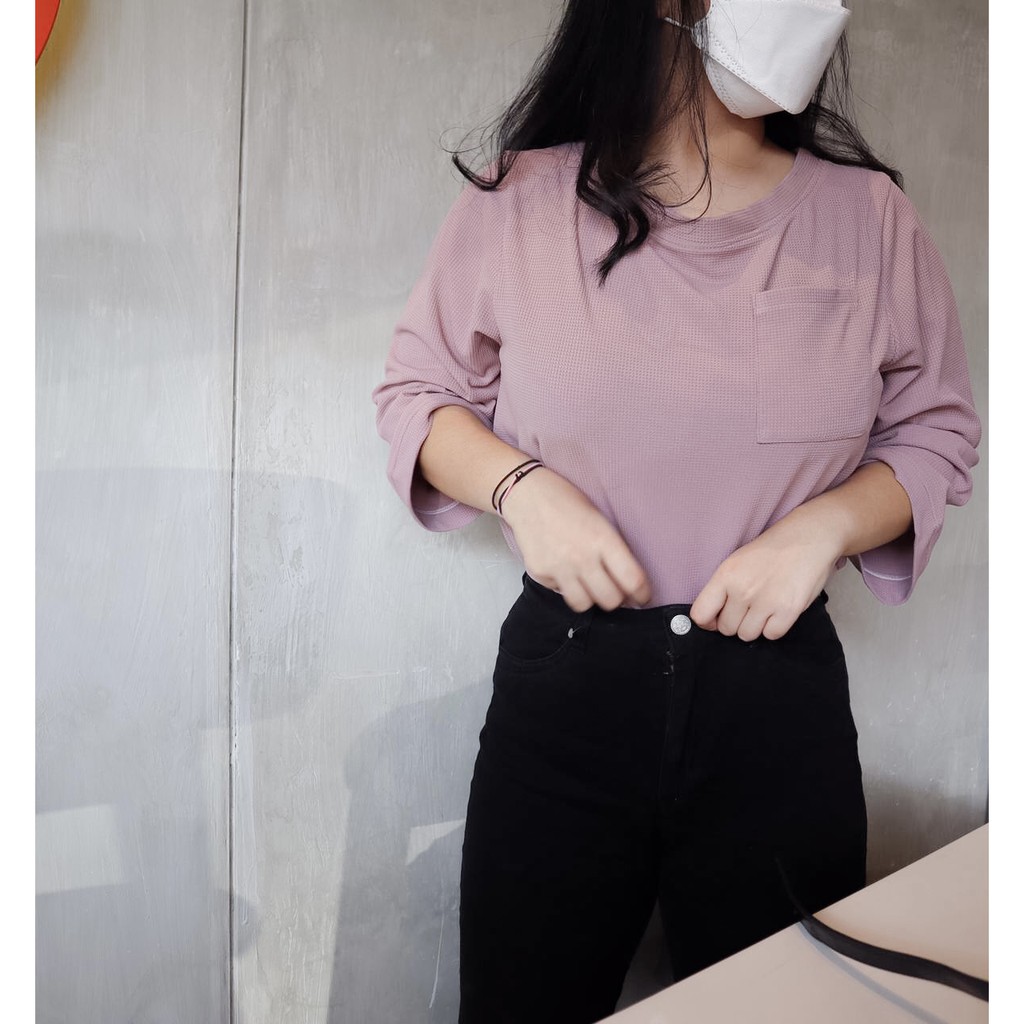 kana top | waffle knit