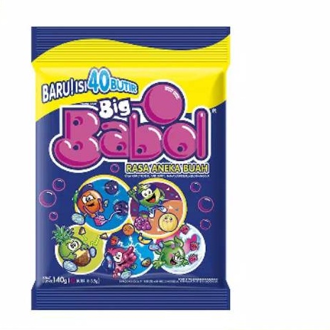 

Permen Karet Big Babol Aneka Rasa Buah isi 40 butir