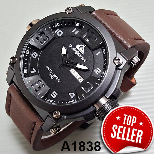 Jam Tangan Pria/Cowo QuikSilver Ocean Kulit - Kode A1838, A1839