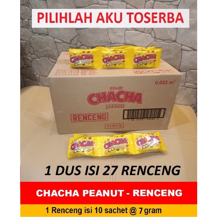 

CHACHA PEANUT MILK CHOCOLATE 7 G KEMASAN RENCENG - (HARGA 1 KARTON)