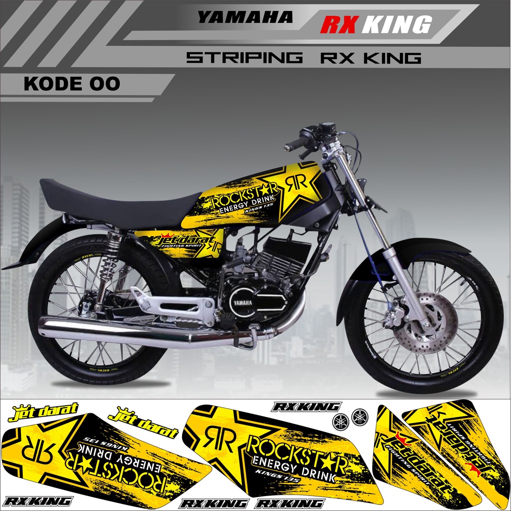 Sticker Striping Rx King Variasi Stiker Rx King Variasi Kode 00