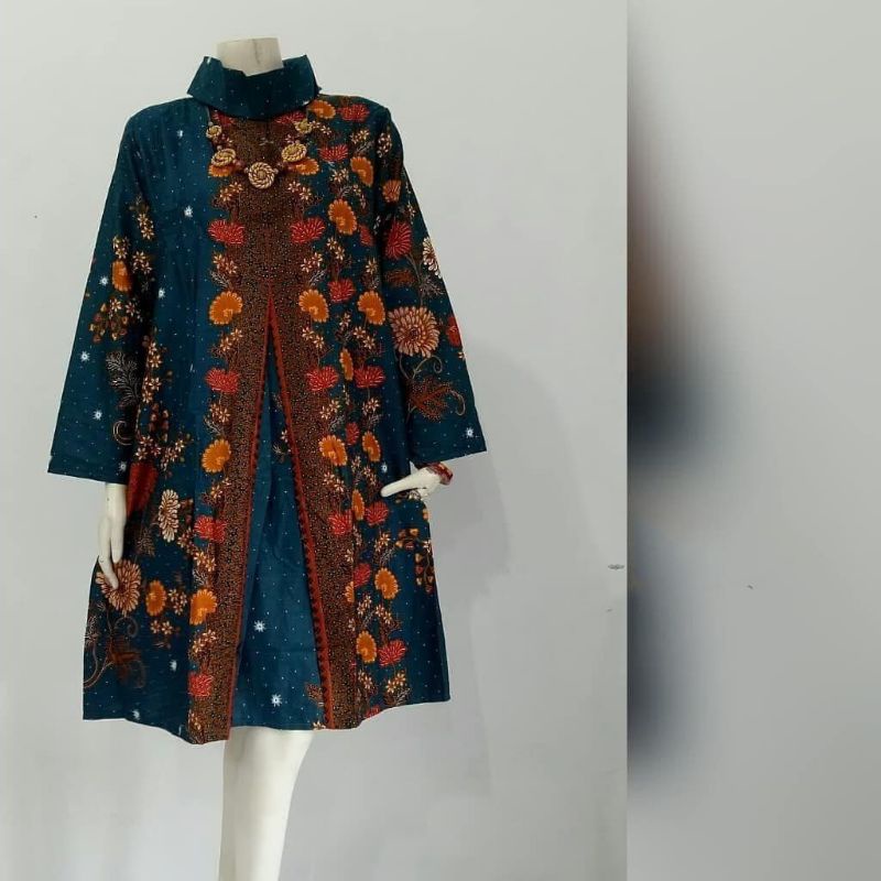TUNIK BATIK // ATASAN BATIK WANITA JUMBO XL -XXXL