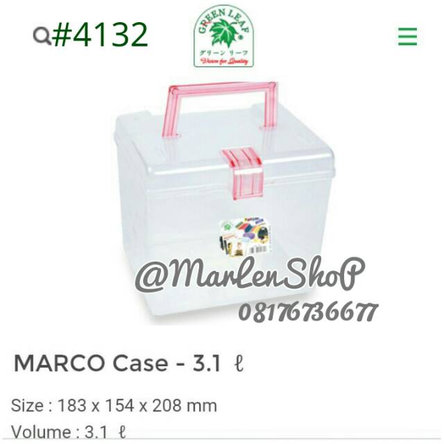 

GROSIR Kotak Box Serbaguna Marco 4132 Goodie Bag Souvenir Ulang Tahun Hampers Manyue Obat Mainan