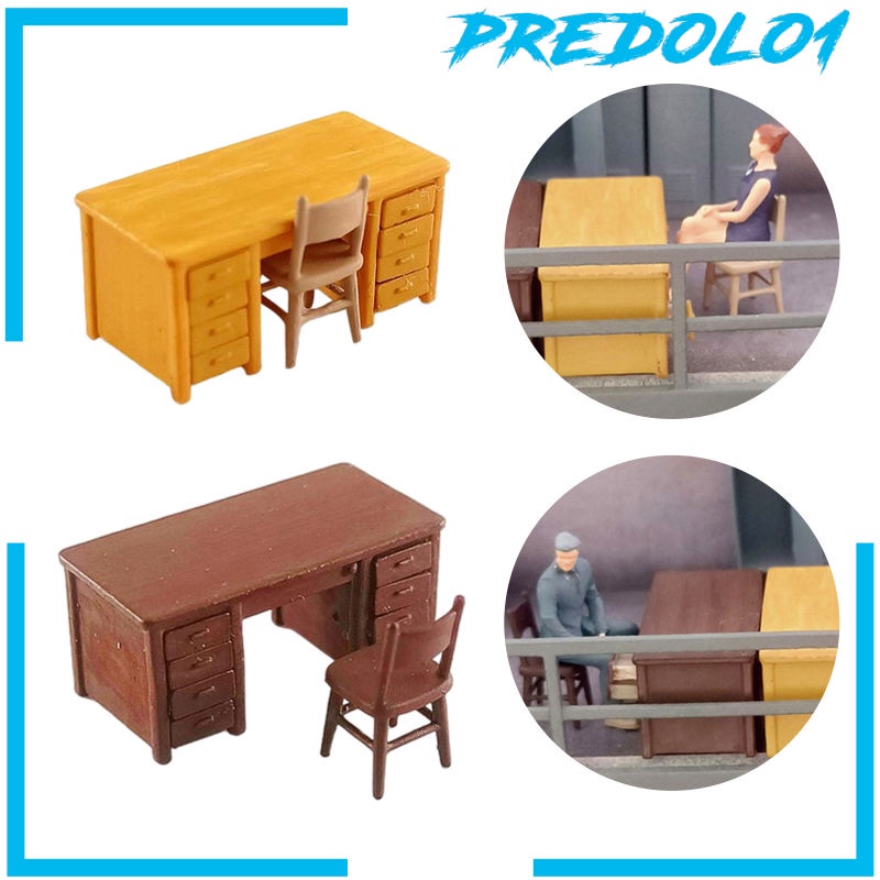 (Predolo1) 2pcs Miniatur Mobil Diorama Skala 1 / 64