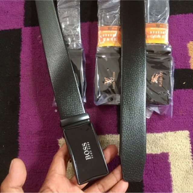 Ikat pinggang pria kulit sintetis pala rel otomatis #ikatpinggang #gesper #gesperpria #manbelt