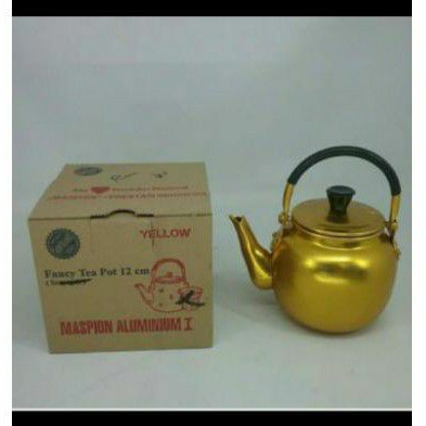 maspion teko kuning fancy 12 cm / teko air zam-zam / teko arab