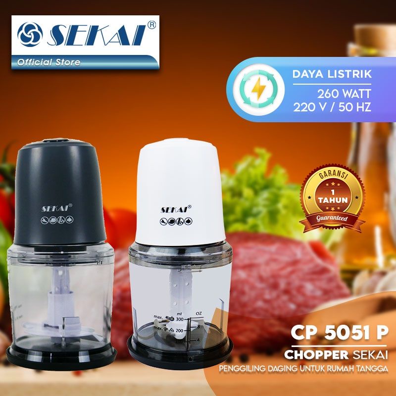Blender Chopper Penggiling Daging Sekai Bergaransi