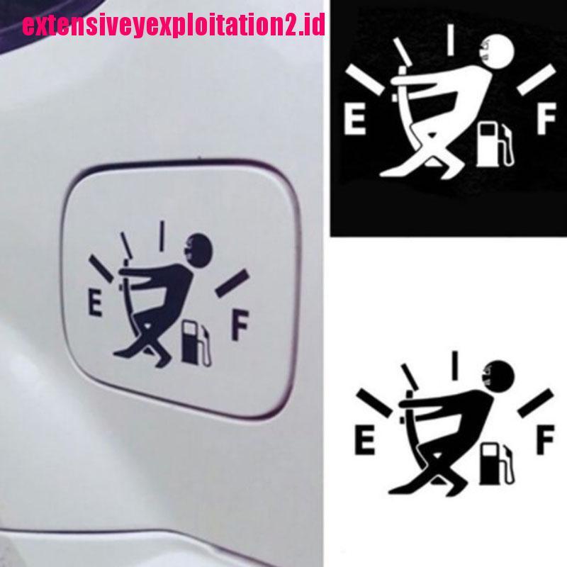 &lt; E2id &amp; &gt; Stiker Vinyl Motif Polos Untuk Tutup Tangki Bensin Motor / Mobil