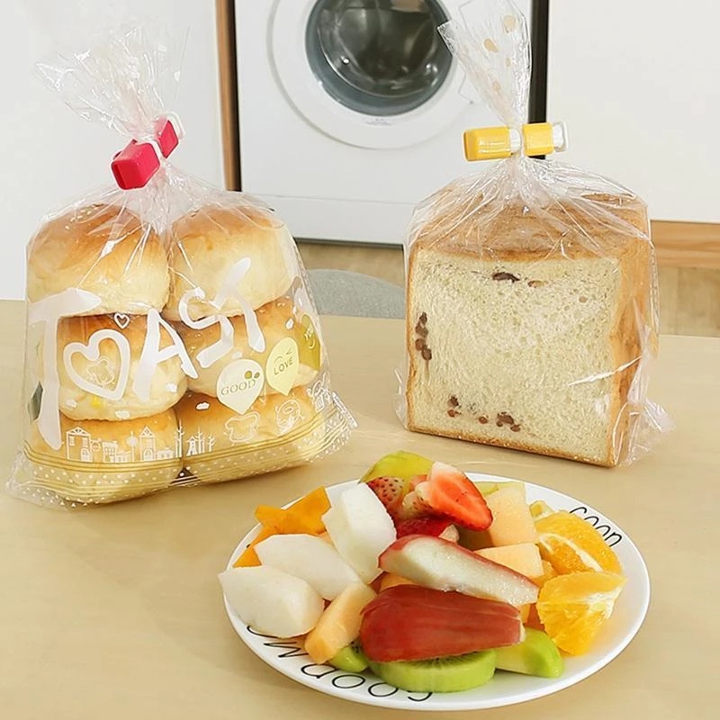 3 Pcs/set Creative Food Sealing Clip / Elastic Button Type Snack Bread Bag Sealing Clips for Kitchen