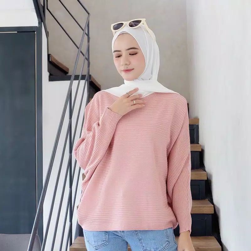 GS044 Cardigan Batwing Lasperal Rajut Wanita Knit