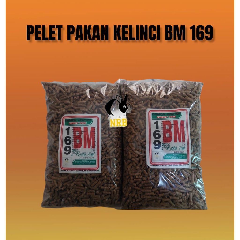 PELET / PAKAN KELINCI BM 169 REPACK 1KG MURAH