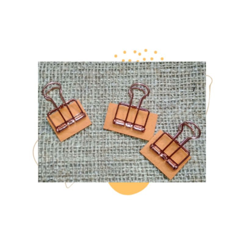 

Binder Clip Paper Rose Gold (small)