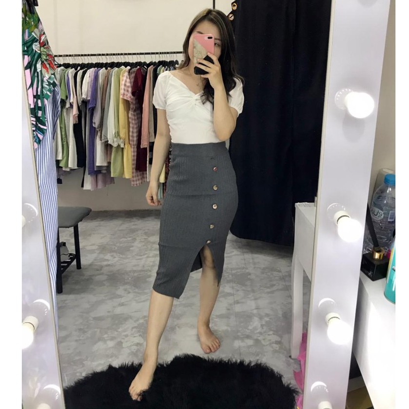 ZAZA_FASHION Rok Wanita Terbaru IMPORT Real Pict Rok Wanita Korea Veloni fit to L-4