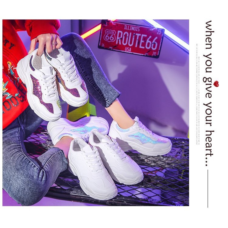 Sepatu Sneakers Wanita Import Sepatu Olahraga Wanita Sneaker putih cewek SP-023