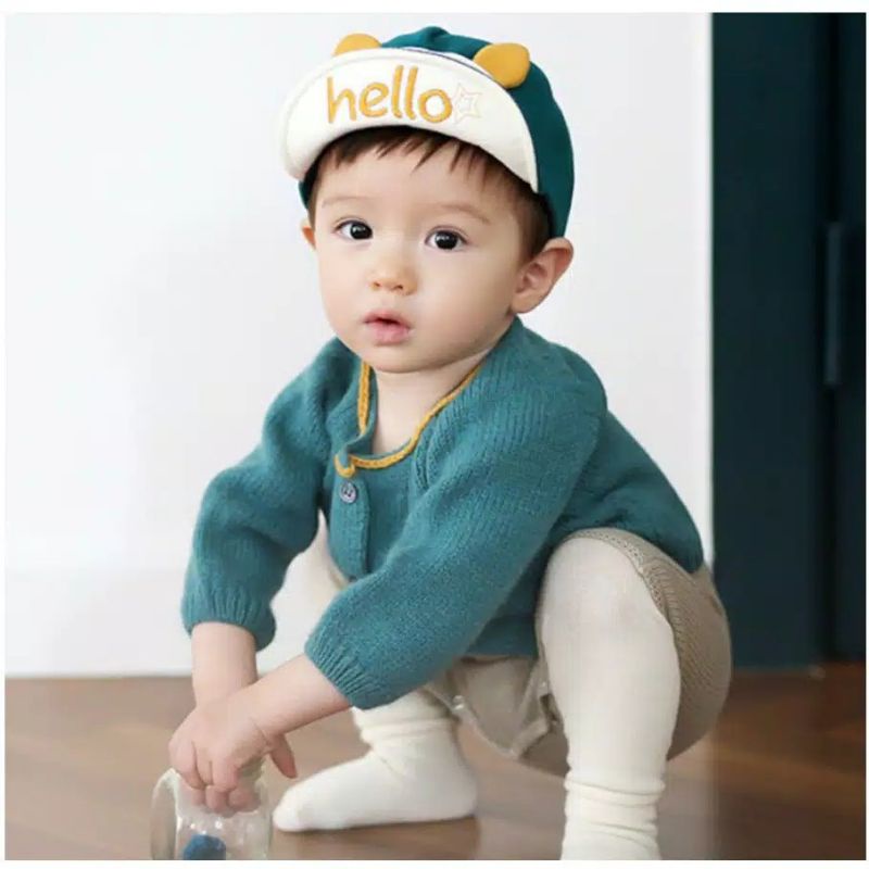 Topi baseball Anak Bayi laki - laki perempuan Hello fashion korea style