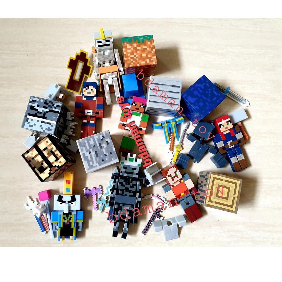 Stock Banyak DJITB Mainan Mine Craft Dungeons / Bricks Mine craft / Minecraft / Figure Mine craft /M