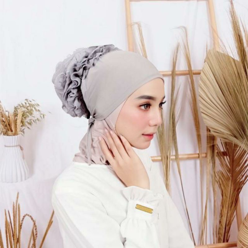 INNER CIPUT TURKI CEPOL KONDE HIJAB-Ciput Turki Grey