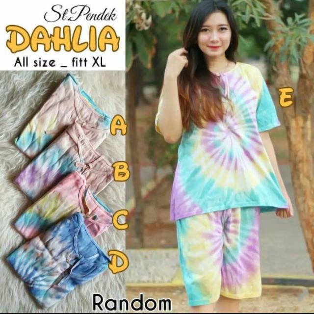 ECER GROSIR SETELAN KULOT  DAHLIA KULOT  PELANGI  BAJU KAOS  